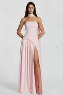 Vestido longo modelador Kate Belmon branco feminino silhueta A-line elegante casual
