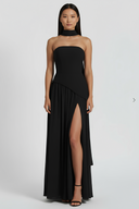 Vestido longo modelador Kate Belmon branco feminino silhueta A-line elegante casual
