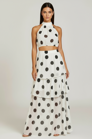 Conjunto cropped saia longa Valentina Belmon feminino elegante street fashion primavera
