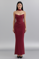 Vestido Bustier Lenço Valentina Belmon