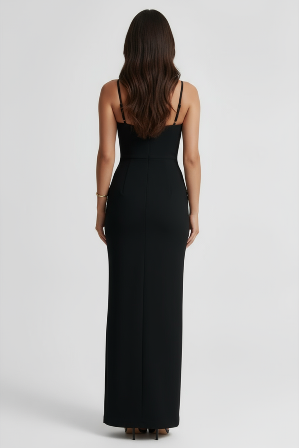 Vestido longo sereia Sophia Belmon feminino elegante festa glamour ocasiões especiais
