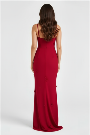 Vestido longo sereia Sophia Belmon feminino elegante festa glamour ocasiões especiais
