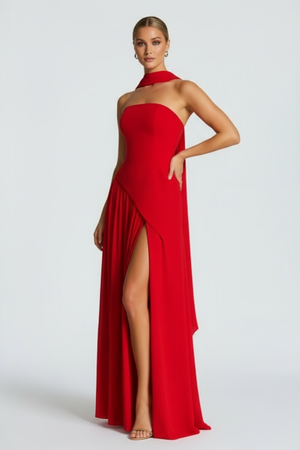 Vestido longo modelador Kate Belmon branco feminino silhueta A-line elegante casual
