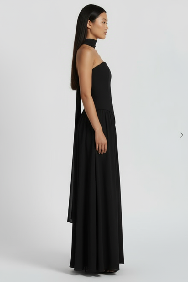 Vestido longo modelador Kate Belmon branco feminino silhueta A-line elegante casual
