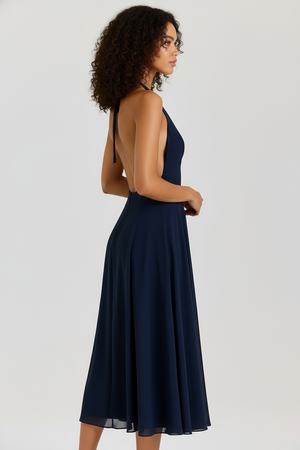 Modelo virada para o lado direito