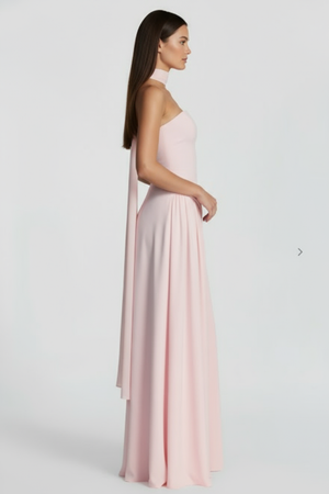 Vestido longo modelador Kate Belmon branco feminino silhueta A-line elegante casual
