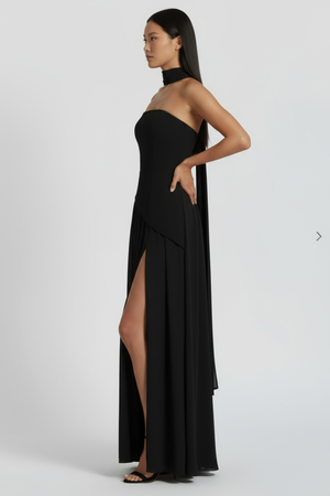 Vestido longo modelador Kate Belmon branco feminino silhueta A-line elegante casual
