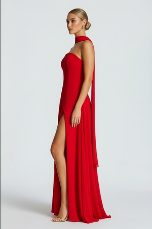 Vestido longo modelador Kate Belmon branco feminino silhueta A-line elegante casual
