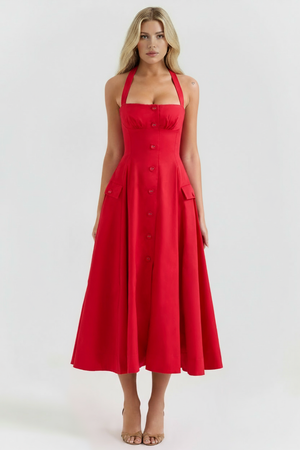 Vestido vermelho - frontal